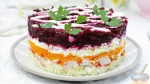 По-новому вкусно!
ШУБА С КРАБОВЫМИ ПАЛОЧКАМИ