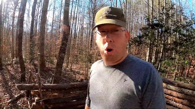 Bushcraft Log Cabin Build - 8 Days Winter Camping & Cooking In Primitive Shelter