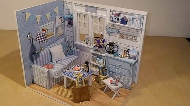 DIY Miniature Wooden Dollhouse With Lights And Music:  The Fresh Sunshine
