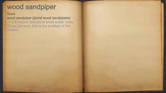 What does wood sandpiper mean? смотреть онлайн