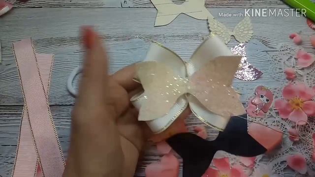 Мой первый МК. Бантики многослойные быстро и красиво