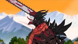 Годзилла бомба против годзилы бензопила