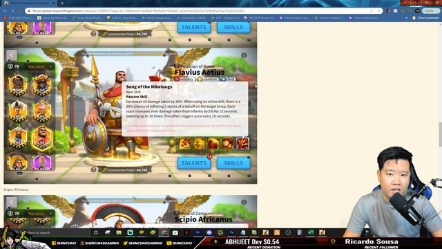 Fake or New Legendary [ Flavius Aetius & Scipio Africanus ] Skill Leaked | Rise of Kingdoms смотреть онлайн