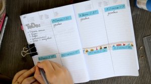 МОЙ ЕЖЕДНЕВНИК | Разворот на неделю | Vorobeva Alena ♡