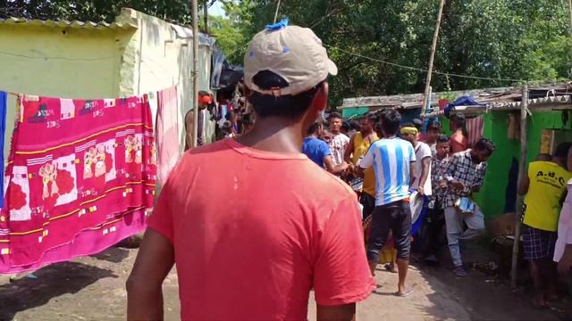 Traffic tiger printing Mata Puja last day tiger 🐅🐯 dance with mata смотреть онлайн