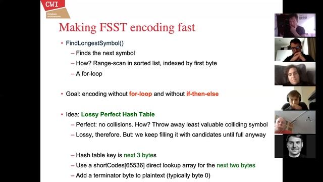 FSST: Fast Static Symbol Table compression for strings - Peter Boncz смотреть онлайн