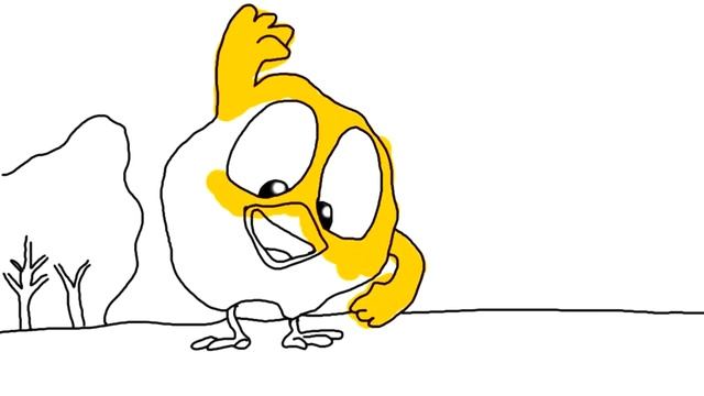 Funny Chicky - Hello Everyone Colouring Page| Colouring and Drawing for Kids, Children and Toddlers смотреть онлайн
