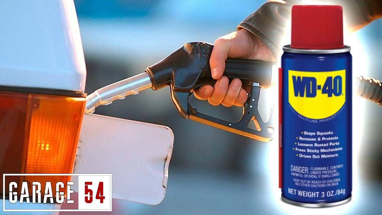 WD40 в БАК ВМЕСТО СОЛЯРКИ /Растительное масло, Керосин, Декстрон, Тормозуха/ смотреть онлайн
