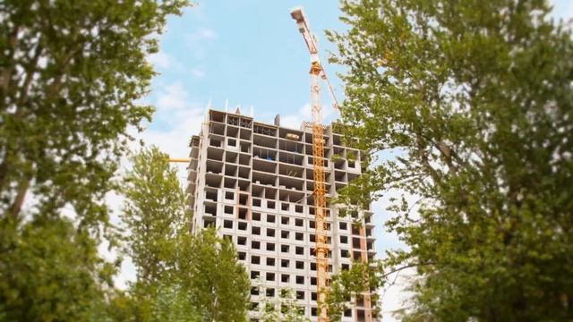 Timelapse строительства здания «Кронштадтский форт» / Год за минуты смотреть онлайн