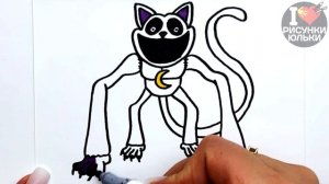 Как нарисовать CATNAP из Poppy Playtime Chapter 3 | Рисунки Юльки