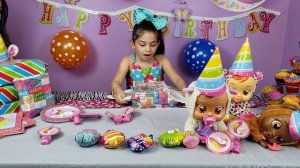 😍Cry Babies Baby Dolls Coney Lea Lala Bonnie Lammy | 🎂Go to a birthday party