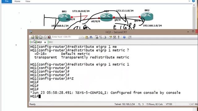 Redistribute OSPF,EIGRP,Static and connected into RIP CCNP in Hindi (V-40) смотреть онлайн