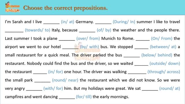 English Grammar Quiz | Prepositions on Time, Place & Direction - 5 Minutes English смотреть онлайн
