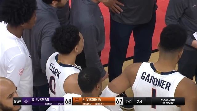 Full final seconds from Furman's stunning first-round upset over Virginia смотреть онлайн