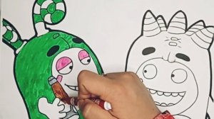 Funny Oddbods | bolalar uchun rasm bòyash darsi | раскраска