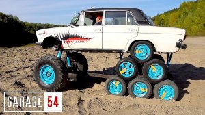 14-ти КОЛЕСНАЯ ЖИГА МОНСТР - ПЕРВЫЕ ИСПЫТАНИЯ