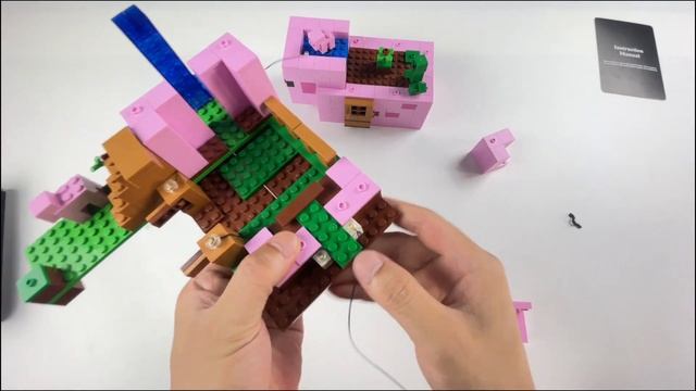 A18 Installation Instruction Of Light Set For LEGO Minecraft The Pig House 21170 смотреть онлайн