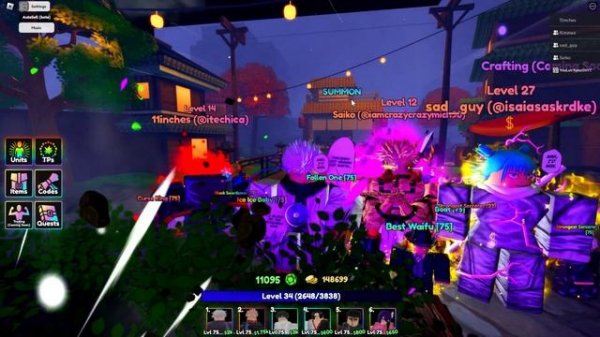 NOOB TO PRO IN 100 HOURS ANIME LAST STAND!