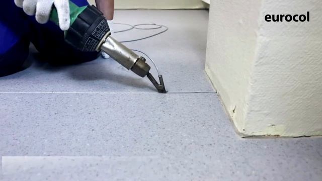 Eurocol. Укладка коммерческого линолеума. Сварка швов. смотреть онлайн