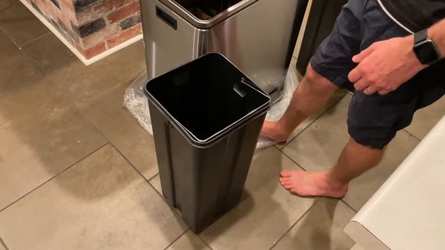HEMBOR Dual Trash Can, 16 Gallon Step Rubbish Bin смотреть онлайн