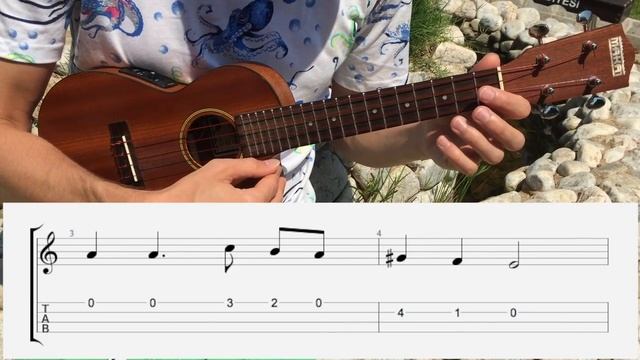 UKULELE. HAVA NAGILA UKULELE TUTORIAL смотреть онлайн