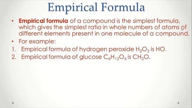 Percentage compositions and empirical formula for ICSE Class 10 смотреть онлайн