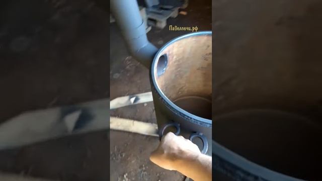 печь для казана 12-16литров из трубы 426*7мм с чугунным колосником и зольником #Shorts смотреть онлайн