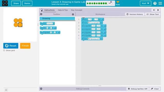 Code.org Lesson 3.8 Drawing in Game Lab | Tutorial with Answers | Unit 3 CS Discoveries смотреть онлайн