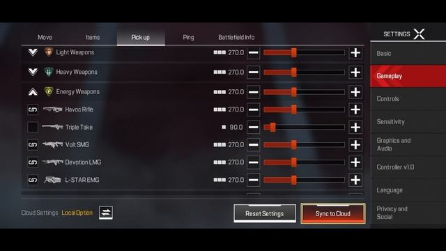 Apex Legends Mobile Settings Menu смотреть онлайн