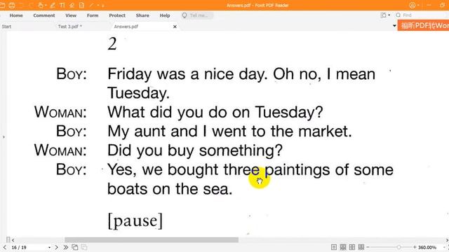 Cambridge English Movers 9   Listening   Test 3   Full