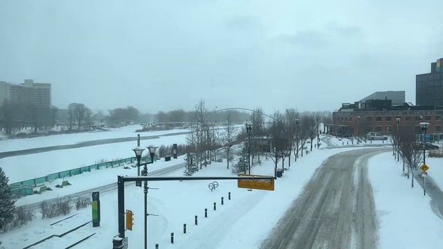 Winter day in Calgary / Снежный день в Калгари смотреть онлайн