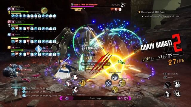 Sword Art Online Last Recollection 1H vs Vive Chain Build Testing смотреть онлайн