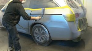 Покраска серебристого авто ПЕРЕХОДОМ