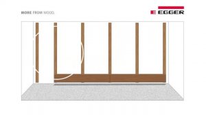 ламинат EGGER установка на стену ламината с замком JUST clic