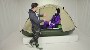 Обзор гребной лодки с тентом. Двухместные Urex 240 и 260.