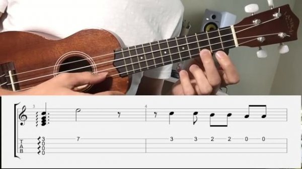 UKULELE. LA CUCARACHA UKULELE TUTORIAL