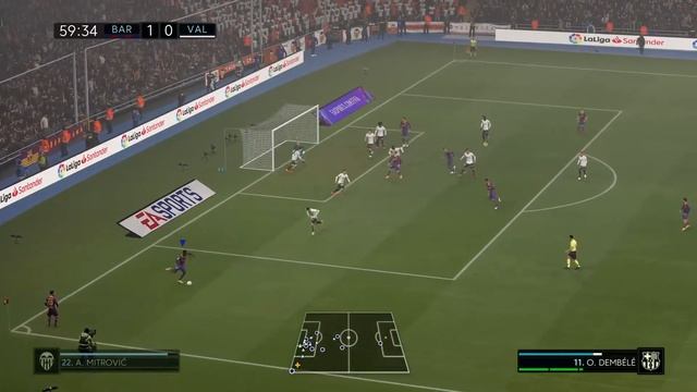 Amazing Header by FRENKIE DE JONG against FC Valencia смотреть онлайн