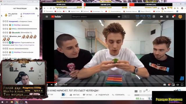 Manyrin | Манурин | Смотрит тренды ютуб 09.11 | A4 | VikiShow | Страшилки