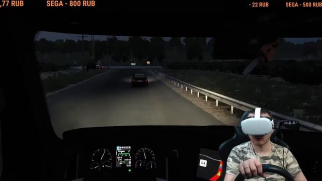 American Truck Simulator ПОЛНОЕ ПОГРУЖЕНИЕ VR Oculus quest 2 смотреть онлайн