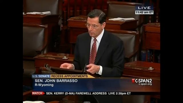 Sen. John Barrasso of WY on Senate Floor смотреть онлайн