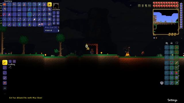 Beating Every Boss in Terraria: Episode 1 - King Slime смотреть онлайн