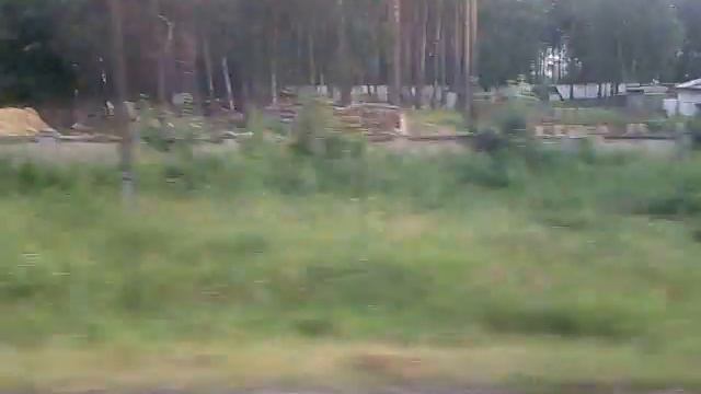 Осеевская - Монино из окна электрички