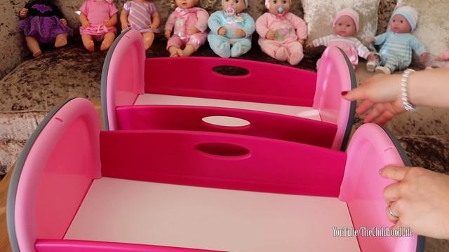 Baby Dolls Twin‘s Bed - Smoby Baby Nurse Dolls Bed Baby Annabell Go to bed смотреть онлайн