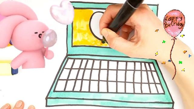 Як Намалювати Комп'ютер 💻 Намалювати малюнок Комп'ютер🎨 Малювання для дітей смотреть онлайн