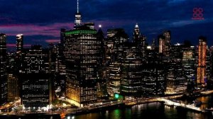 New York Drone Night - New York City (nyc), USA 🇺🇸 - by Drone [4k] - Drone Shots 4k