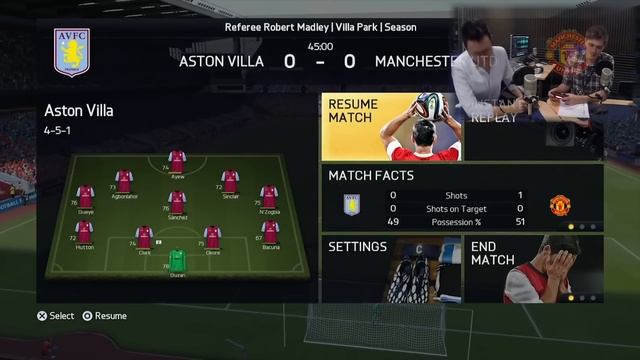Aston Villa vs Manchester United on FIFA 15 | DPL Ep.3 смотреть онлайн