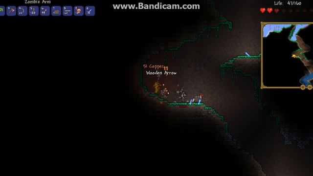 Terraria - Episode 1 - Exploring caves смотреть онлайн