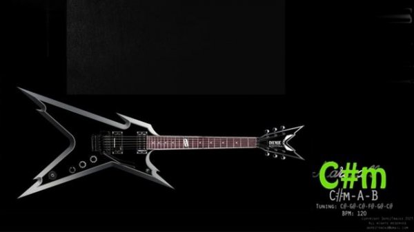 Heavy Metal Backing Track in Cm