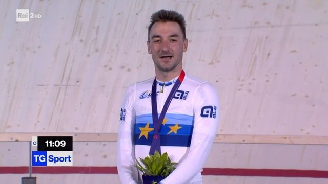 Elia Viviani: vince l'Europeo su pista смотреть онлайн