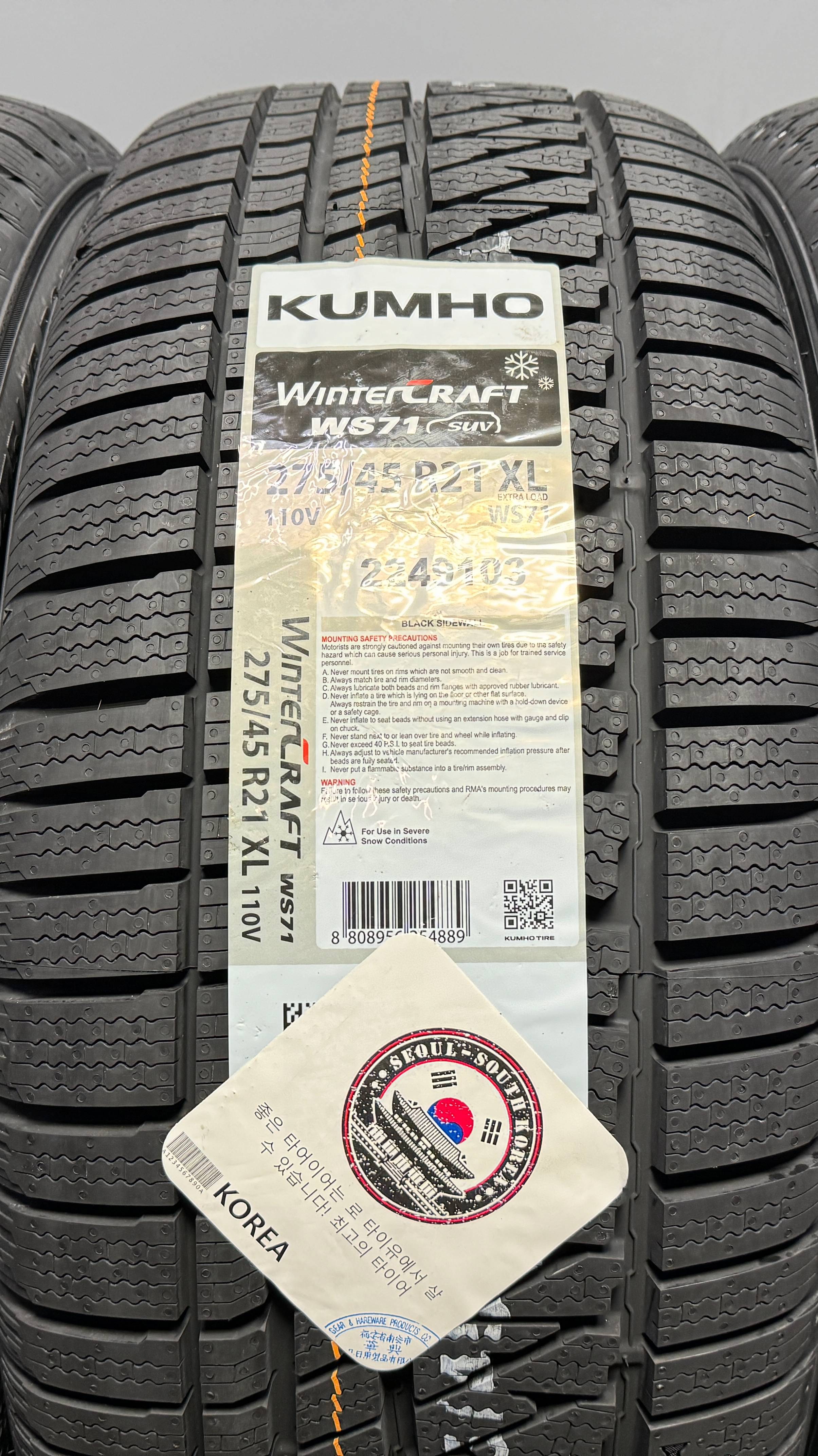 KUMHO WINTERCRAFT WS71 275/45 R21 110V XL